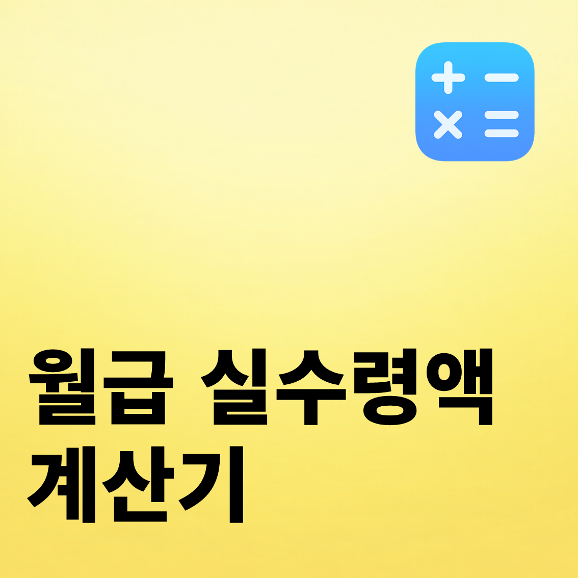월급 실수령액 계산기